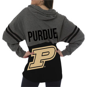 Purdue Boilermakers Women's Black Pom Pom Jersey